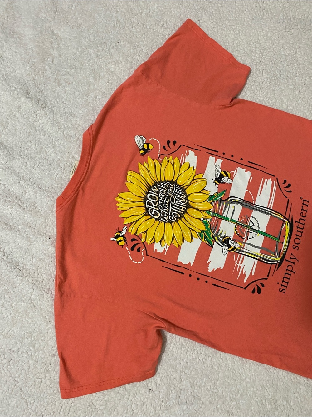 Simply Southern women’s size large Coral Short-sleeve shirt - Picture 7 of 16